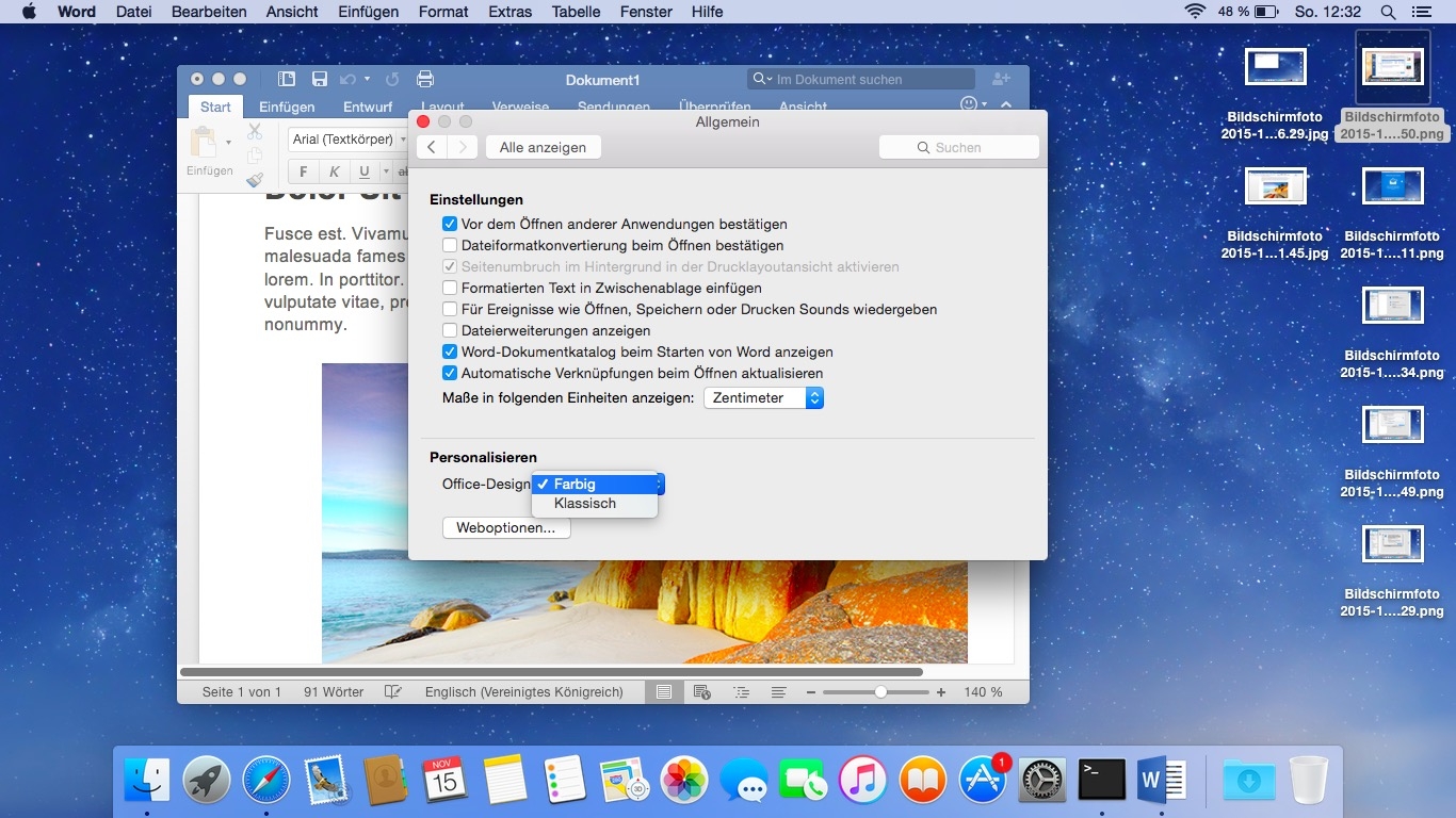 office for mac standard 2016 comes with what